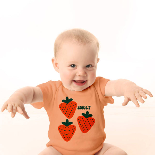 Strawberries Baby Bodysuit